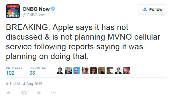 Apple denies it has plans to start a MVNO - Apple denies report that it is starting an MVNO