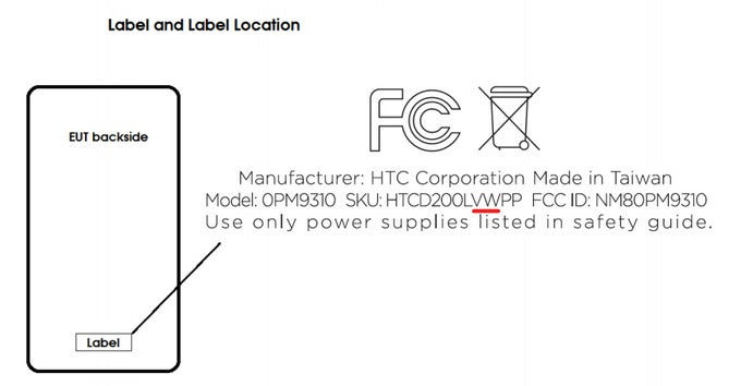 Mysterious HTC smartphone for Verizon pops up at the FCC