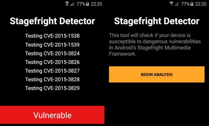 Find out if your Android device is exposed to MMS attacks using Zimperium's Stagefright Detector App