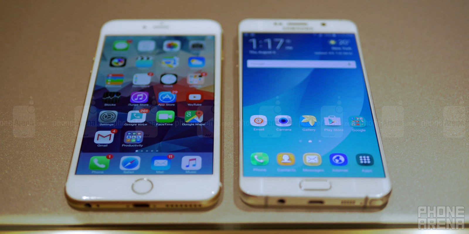 Samsung Galaxy Note5 vs Apple iPhone 6 Plus: first look