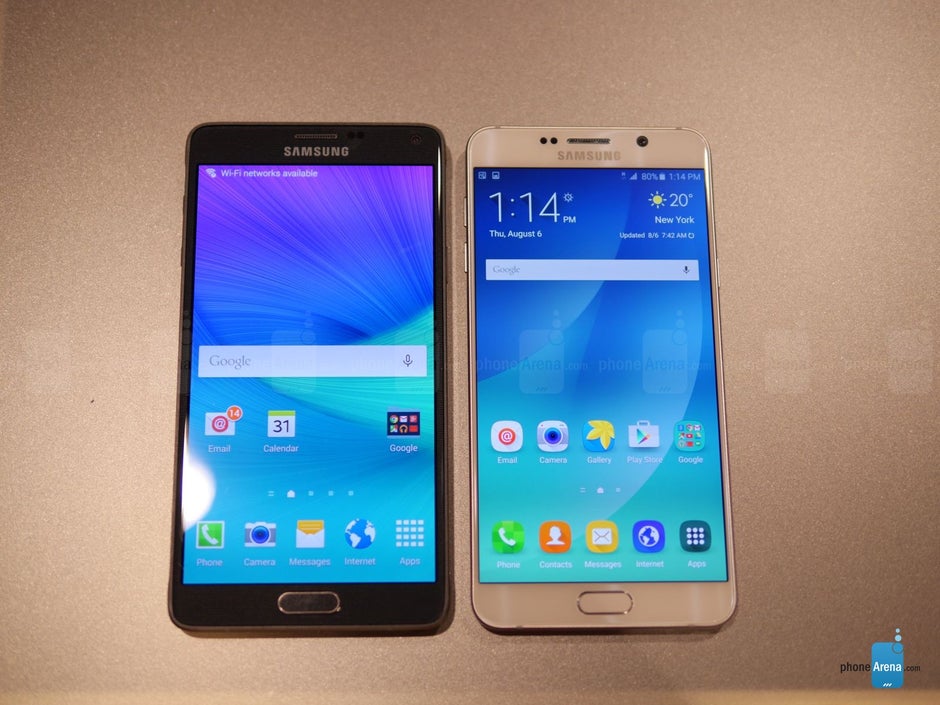 Samsung Galaxy Note5 vs Samsung Galaxy Note 4: first look