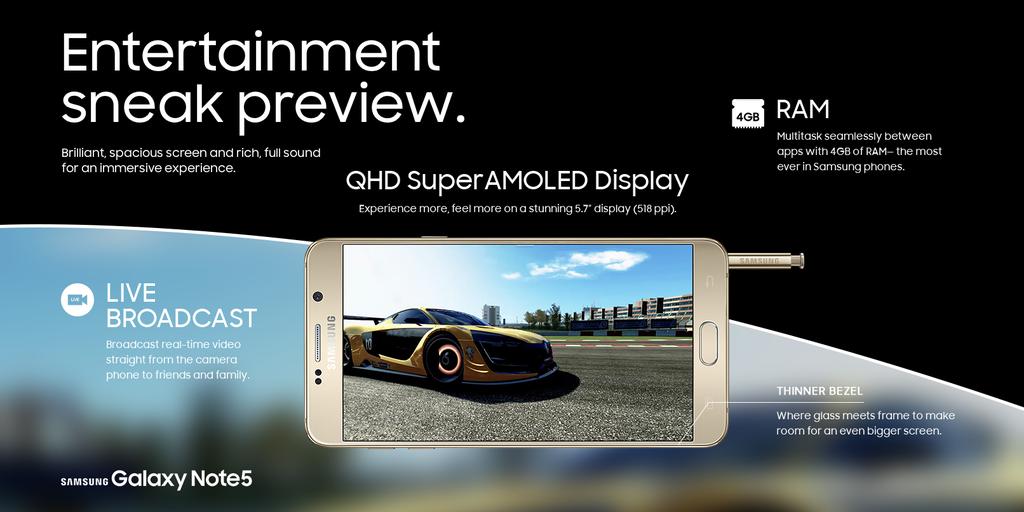 Galaxy Note5 specs review: Samsung's best phone to the mark
