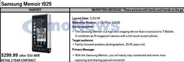 Samsung Memoir almost around the corner?