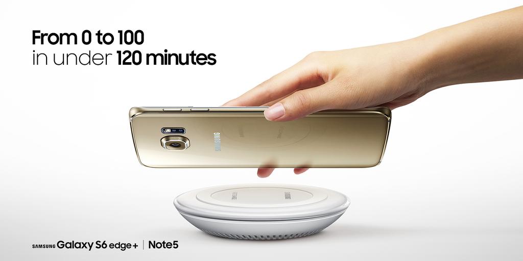 World's first phones with fast wireless charging, Galaxy Note5 and S6 edge+, get fully juiced in 2 hours