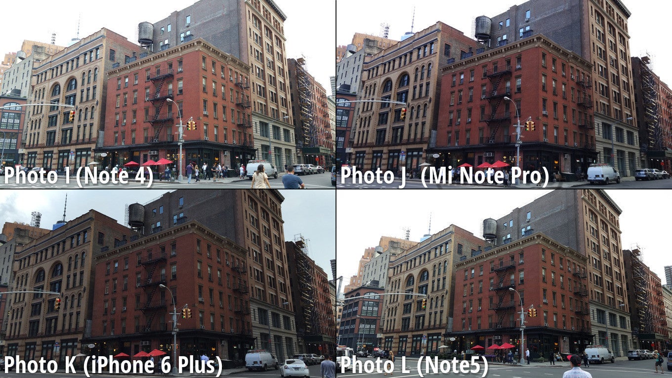 Side-by-side preview. Click on the image to zoom in. - Samsung's Note5 emerges victorious from our blind comparison, smacks the iPhone 6 Plus on the head