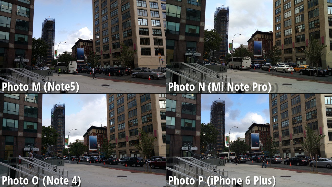 Side-by-side preview. Click on the image to zoom in. - Samsung's Note5 emerges victorious from our blind comparison, smacks the iPhone 6 Plus on the head