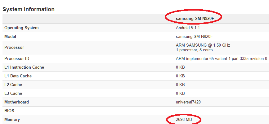 Note5 model pops up in benchmarks with 3 GB of RAM only, likely headed for Europe