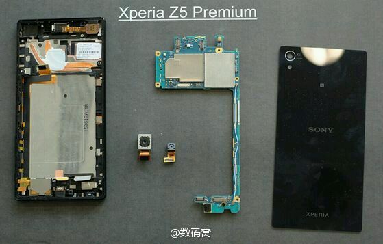 Sony Xperia Z5 Premium leaked teardown photo reveals dual heat pipes and thermal paste