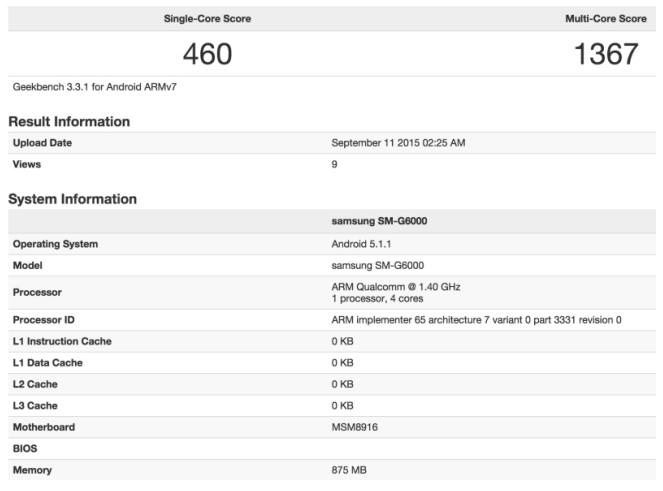 The entry-level Samsung Galaxy Mega On phablet is benchmarked - Snapdragon 412 powered Samsung Galaxy Mega On gets benchmarked