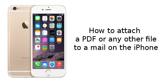 How to attach a PDF or another non-image file to a mail on ...