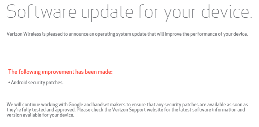 Verizon is sending out a security patch to the Samsung Galaxy S6 and its variants, and the Samsung Galaxy Note5 - Verizon pushes out security update to Samsung Galaxy Note5 and Galaxy S6 variants