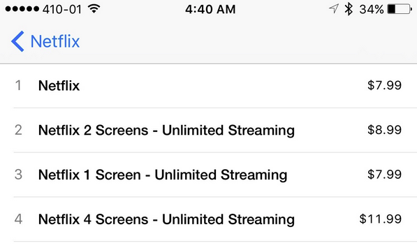 Update to the iOS version of the Netflix app allows you to subscribe to the service while inside the app - Netflix now allows iOS users to subscribe to the service "in-app"
