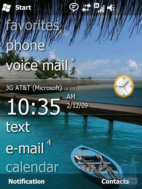 Homescreen - Windows Mobile 6.5 is official