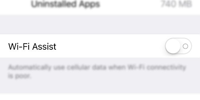 iOS 9 comes with a feature (Wi-Fi Assist) that might be eating your cellular data, here's how to disable it