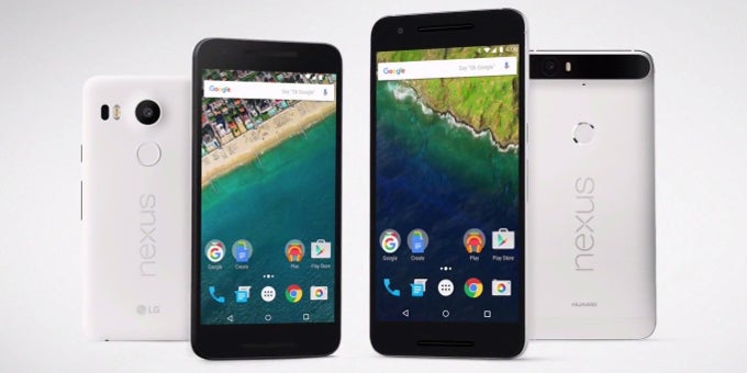 Nexus 6P and Nexus 5X size comparison versus iPhone 6s, 6s Plus, Note5, S6, Z5, G4, M9, and others