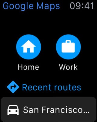 Google Maps now works on the Apple Watch with limited functionality - Google Maps now available for Apple Watch; app offers simple navigation to home or work
