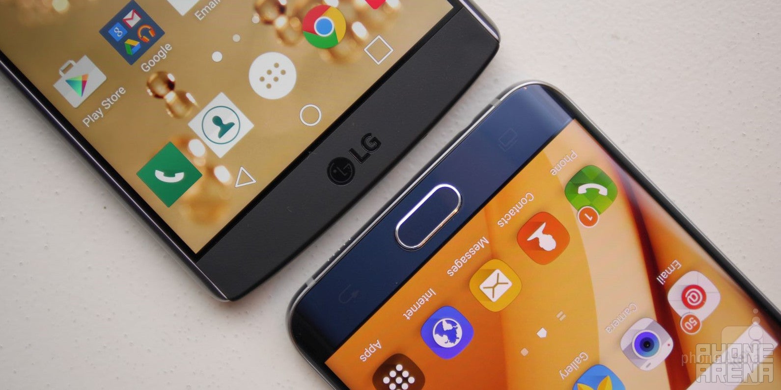 LG V10 vs Samsung Galaxy s6 edge+: first look