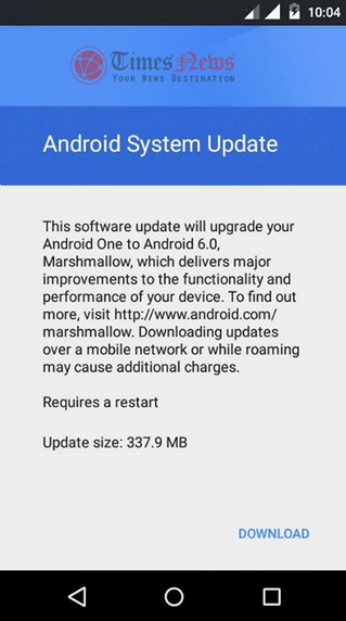 Android 6.0 starts rolling out to Android One handsets - Android One handsets start receiving Marshmallow update