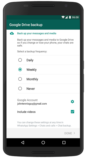WhatsApp finally adds Google Drive backup option for all