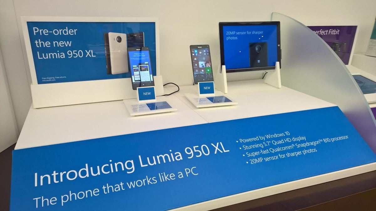 Lumia 950, 950 XL, Surface Pro 4 and Surface Book (demo units) can be checked out at Microsoft stores in US and Canada