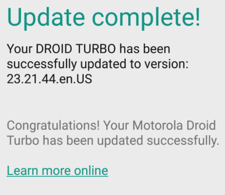 The Motorola DROID Turbo receives a security update to prevent against attacks using Stagefright - Verizon pushes out security update to the Motorola DROID Turbo