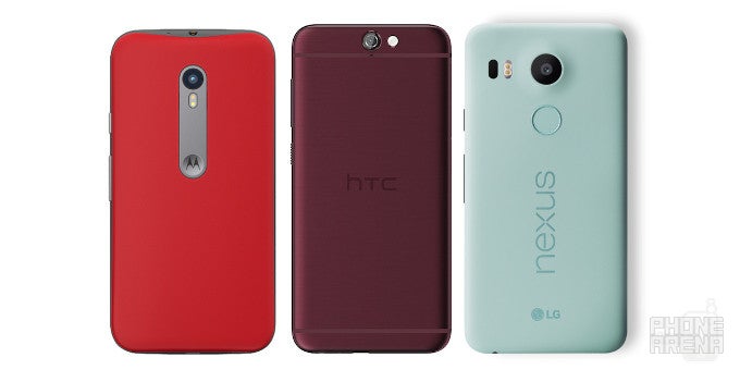 HTC One A9 vs Motorola Moto G (2015) vs Google Nexus 5X: specs comparison