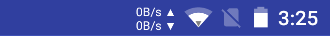 How to show your current network speed in the Android status bar without root