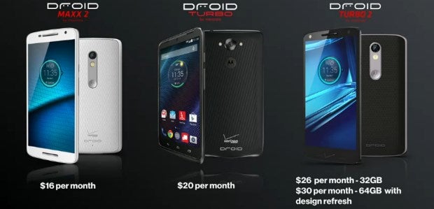 Motorola DROID Turbo 2 and Maxx 2 prices and release date on Verizon