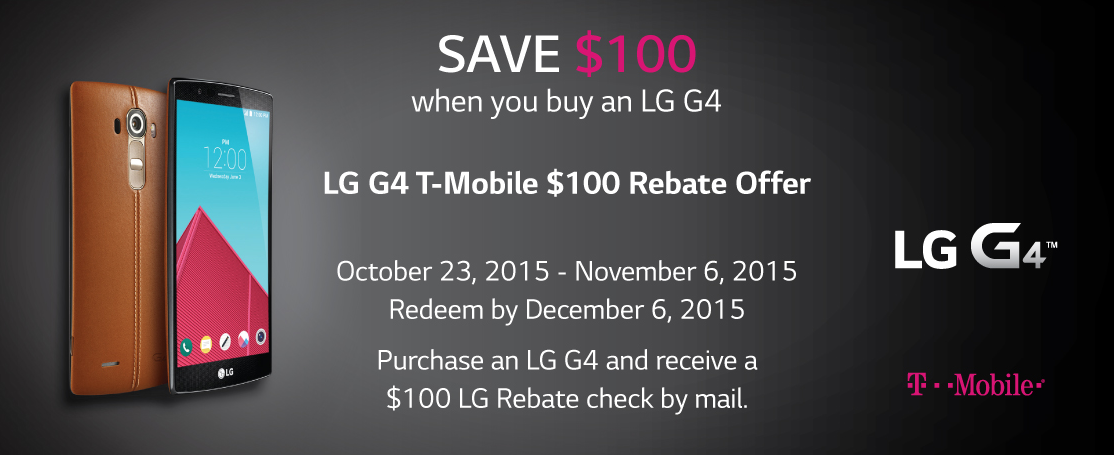 LG G4 can be bought for just $380 at T-Mobile (after rebate)