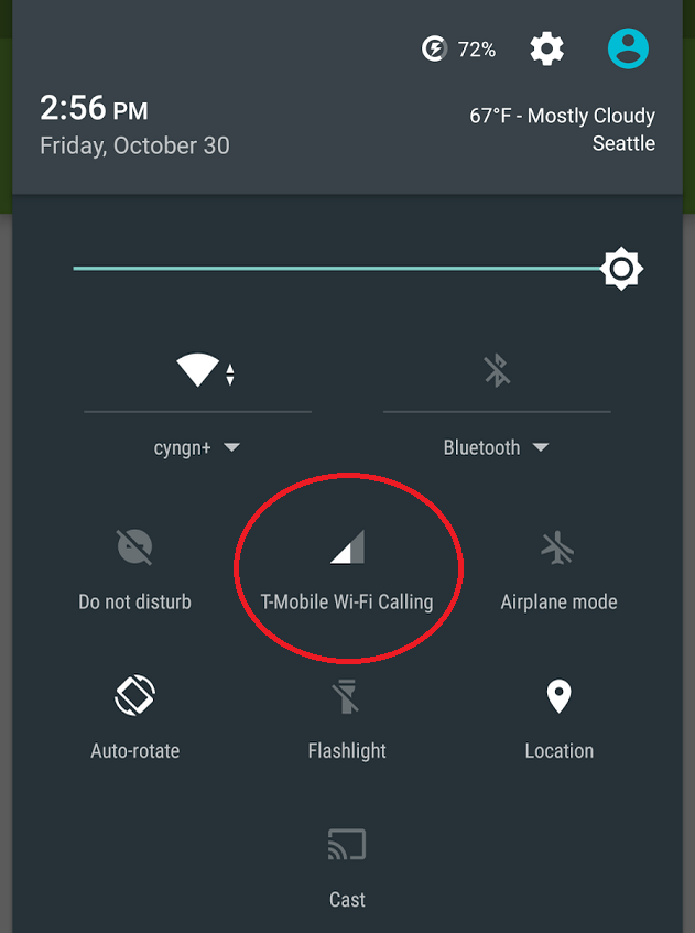 T-Mobile&#039;s Wi-Fi calling appears on a leaked screenshot of CyanogenMod 13 - CyanogenMod 13 to support T-Mobile&#039;s Wi-Fi calling?