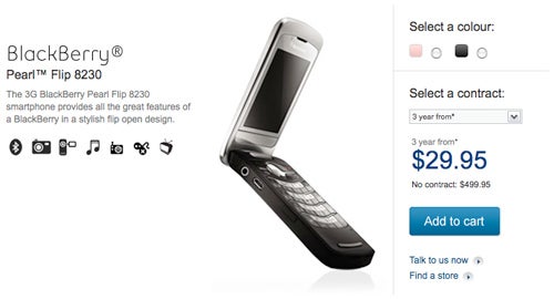 Bell becomes the first carrier with CDMA BlackBerry Pearl Flip 8230