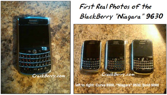 Shots of the BlackBerry Niagara 9630 finally caught