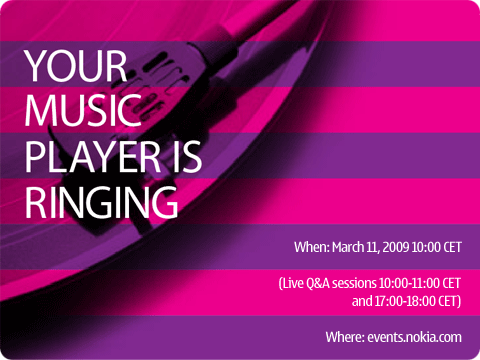 Nokia plans music event live on the web this Wednesday, March 11th