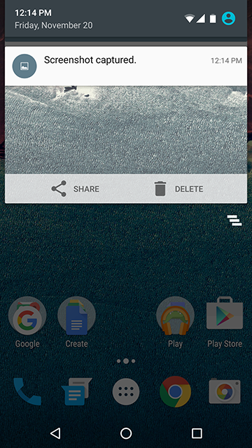 How to take a screenshot on the Nexus 5X and 6P