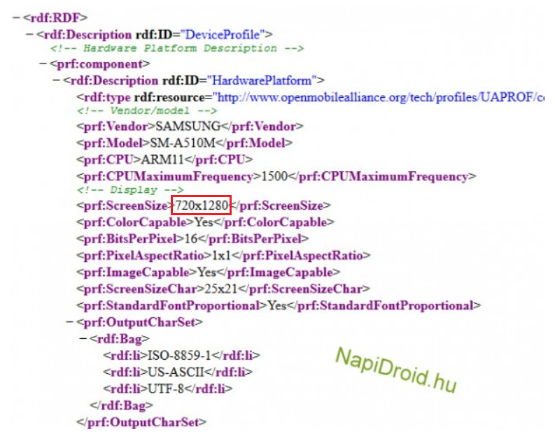 UAProf reveals a 720 x 1280 resolution display for the second-generation Samsung Galaxy A5 - User Agent profile confirms 720 x 1280 HD resolution for second-gen Samsung Galaxy A5