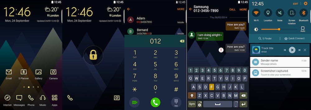 A flurry of Christmas themes arrives early on the Samsung Theme store