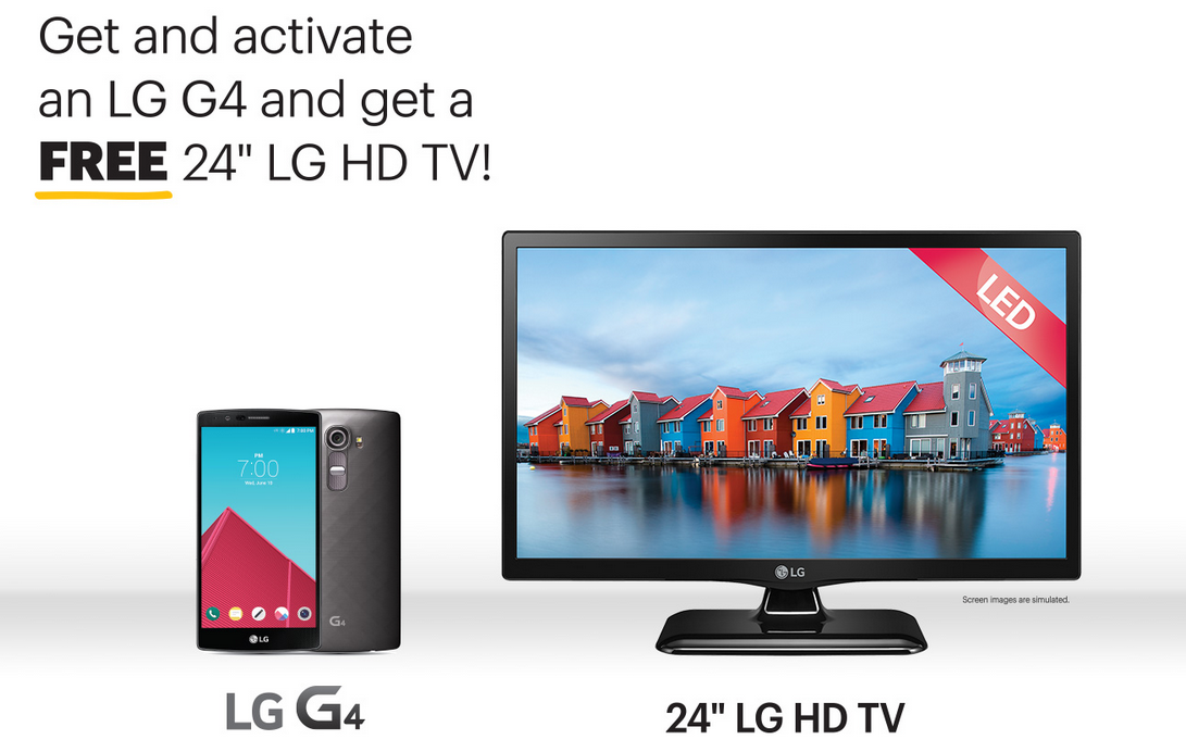 Buy the LG G4 from Sprint and you could score a free LG television - Buy an LG G4 from Sprint and get a free 24-inch LG HD TV