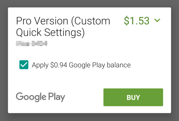 Google Play begins allowing partial payment with store credit