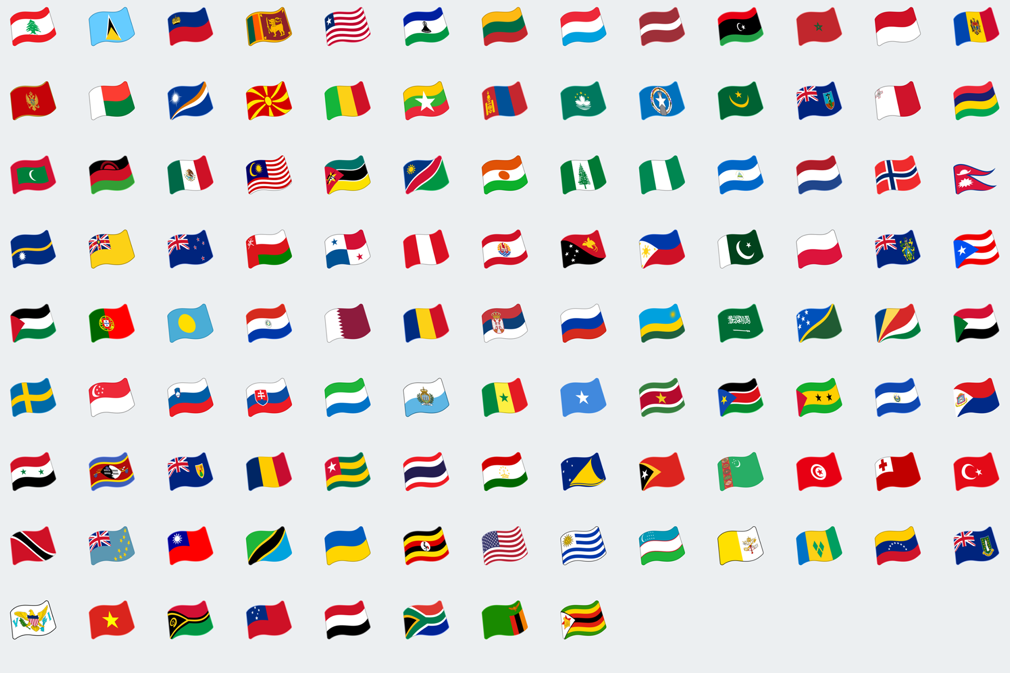 Флаги стран значки