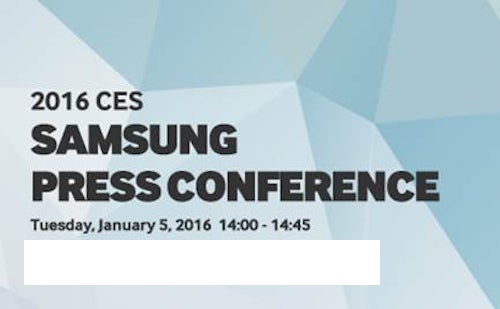 Samsung&#039;s CES 2016 invitation - CES 2016: what to expect