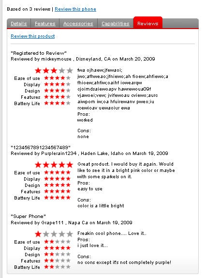 Verizon to launch a user review system?