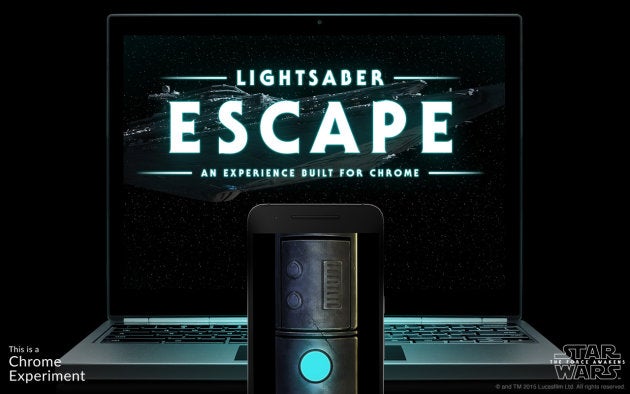 Google Chrome experiment turns your phone into a Storm Trooper-killing lightsaber
