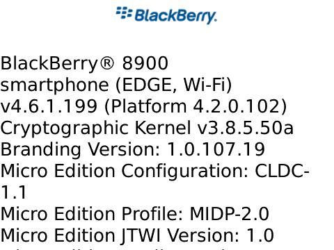 New leaked OS update for BlackBerry Storm 9530 and Curve 8900