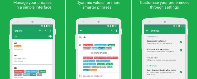 Spotlight: Textpand for Android lets you assign shortcuts to your favorite text phrases