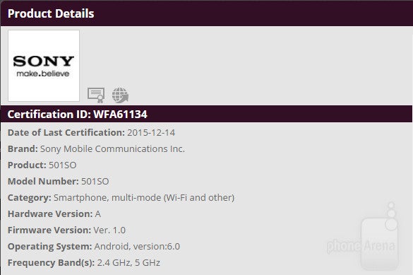 Android Marshmallow for Japanese Sony Xperia Z4 and Z5/Premium models gets Wi-Fi certification