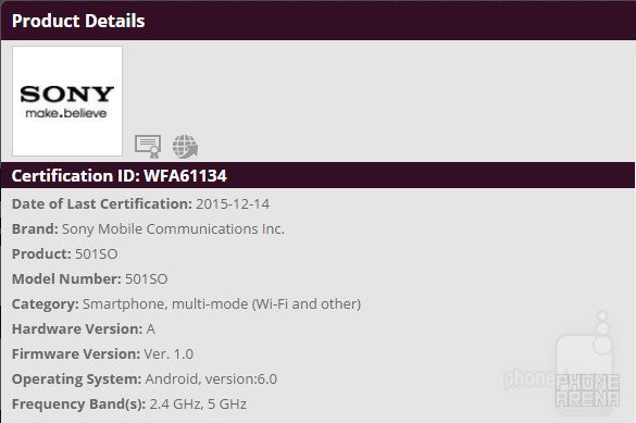 Android Marshmallow for Japanese Sony Xperia Z4 and Z5/Premium models gets Wi-Fi certification