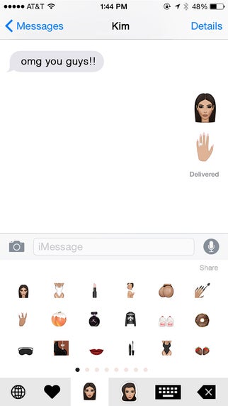 Look at all them kimojis! - Spotlight: Kim Kardashian&#039;s Kimoji app crashed the Apple App Store, we investigate