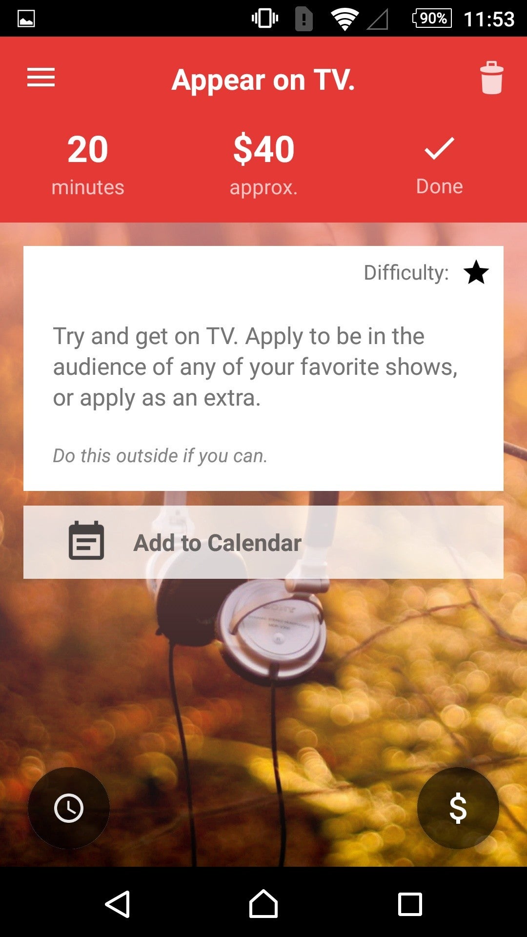That's a sound idea... where do we sign? - Spotlight: Shuffle My Life gives you rad ideas about stuff to do when you're bored