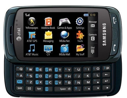 The Samsung Impression has a vivid AMOLED display - AT&amp;T with four new phones for the textoholics out there
