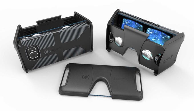 The Speck Pocket VR is a foldable Google Cardboard virtual reality headset